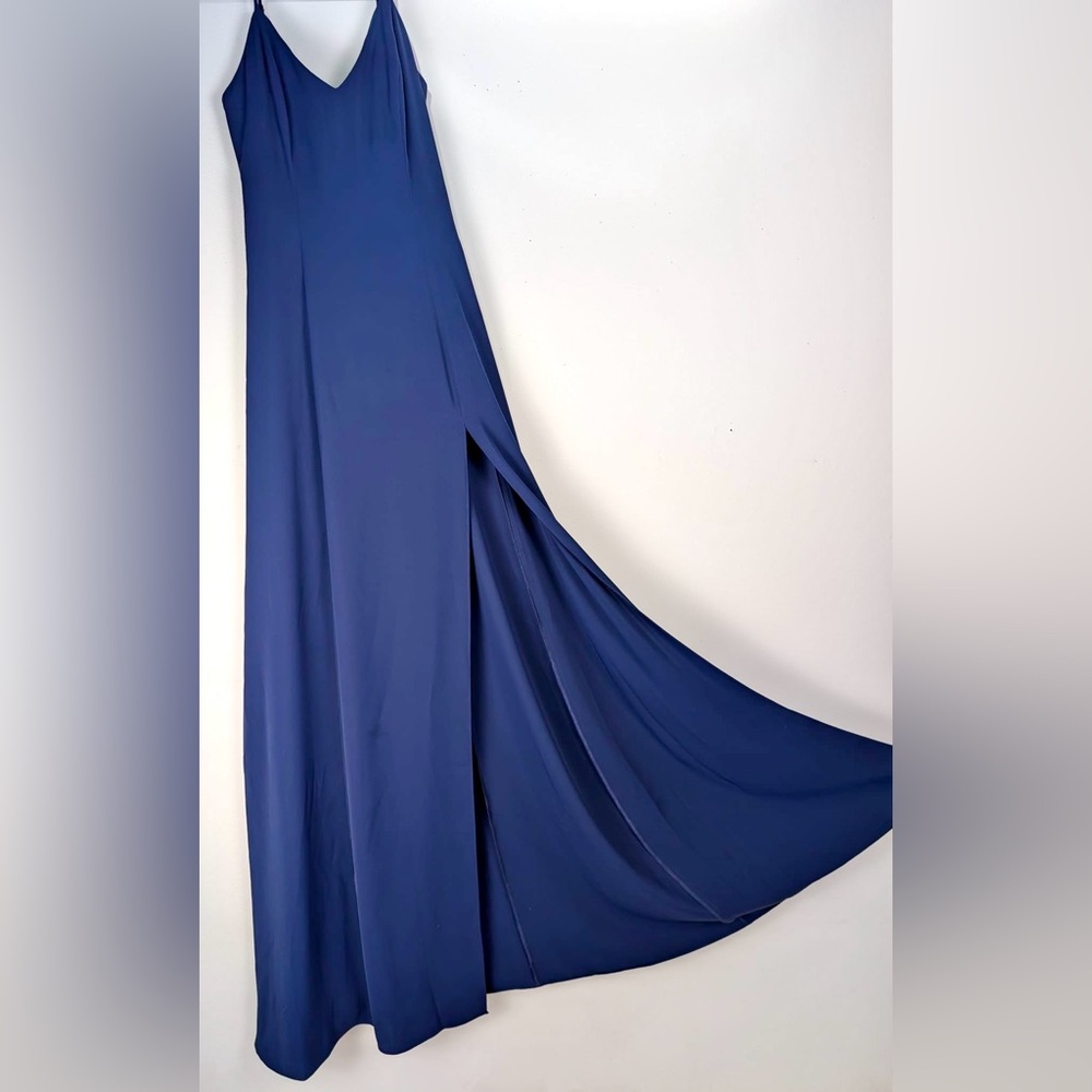 AMANDA UPRICHARD NAVY MAXI DRESS - Picture 4 of 4